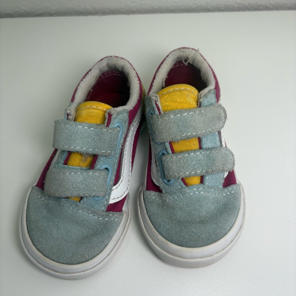 Vans Sneakers Kids Toddler 5 New Old Skool Retro Rainbow Active Casual Shoes - Picture 4 of 7